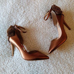 INC International Concepts Bronze Heels